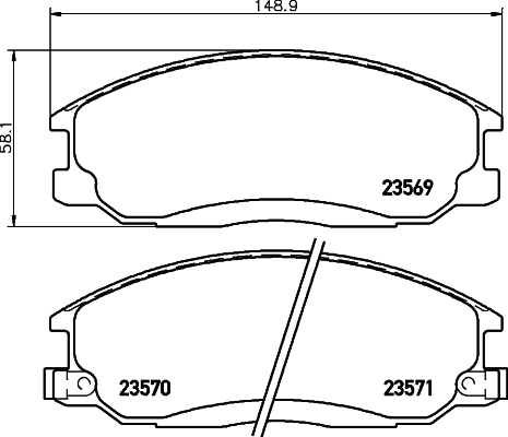 Remblokset Mintex MDB2063