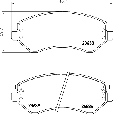 Remblokset Mintex MDB2215