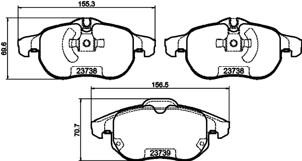 Remblokset Mintex MDB2262