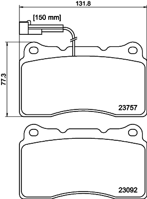 Remblokset Mintex MDB3040