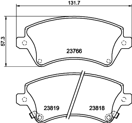 Remblokset Mintex MDB2257