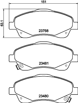 Remblokset Mintex MDB2545