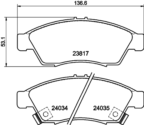 Remblokset Mintex MDB2326