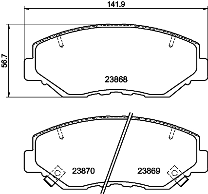 Remblokset Mintex MDB2265