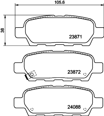 Remblokset Mintex MDB2261