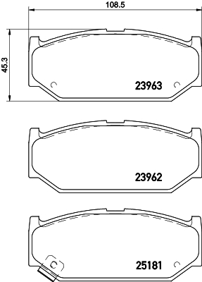 Remblokset Mintex MDB3149