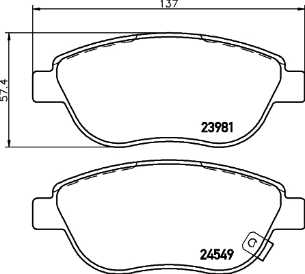 Remblokset Mintex MDB2895