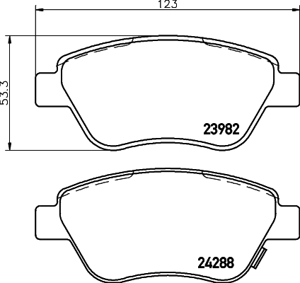 Remblokset Mintex MDB2854