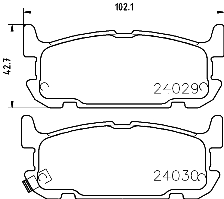 Remblokset Mintex MDB2575