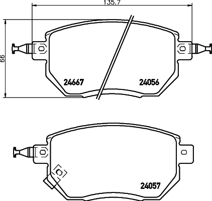 Remblokset Mintex MDB2387