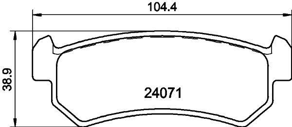 Remblokset Mintex MDB2611