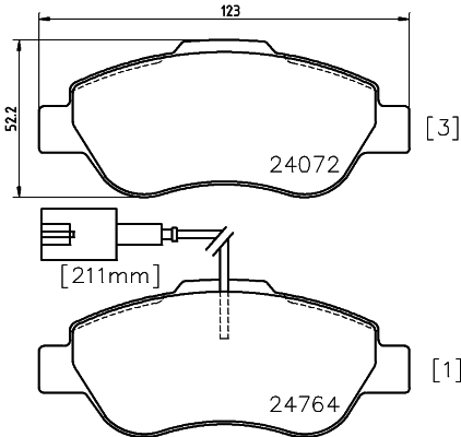 Remblokset Mintex MDB3019