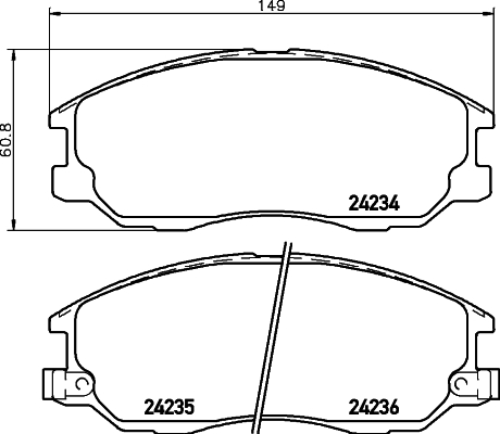 Remblokset Mintex MDB2711