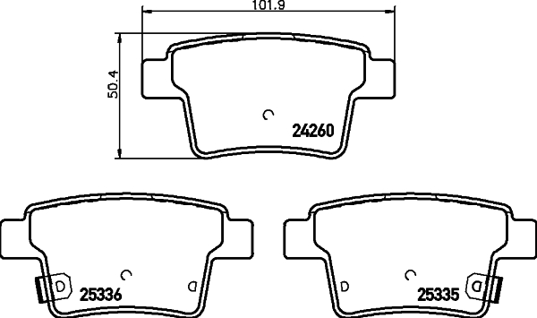 Remblokset Mintex MDB3118