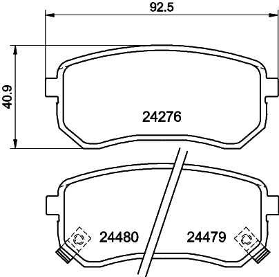 Remblokset Mintex MDB2799