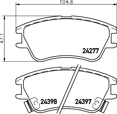 Remblokset Mintex MDB2762