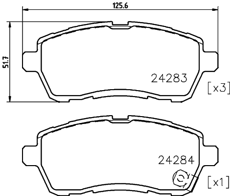 Remblokset Mintex MDB3972