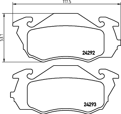 Remblokset Mintex MDB2021