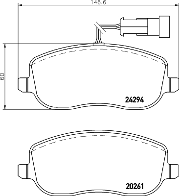 Remblokset Mintex MDB2754