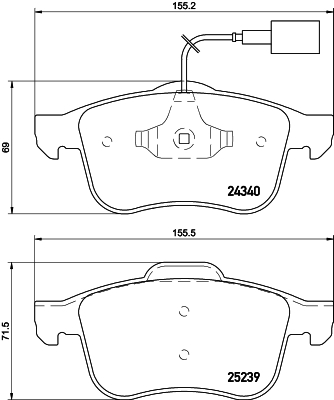 Remblokset Mintex MDB3121