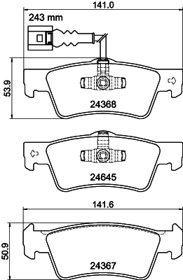 Remblokset Mintex MDB2958