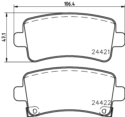 Remblokset Mintex MDB2867