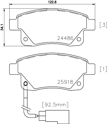 Remblokset Mintex MDB2853