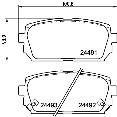 Remblokset Mintex MDB2866