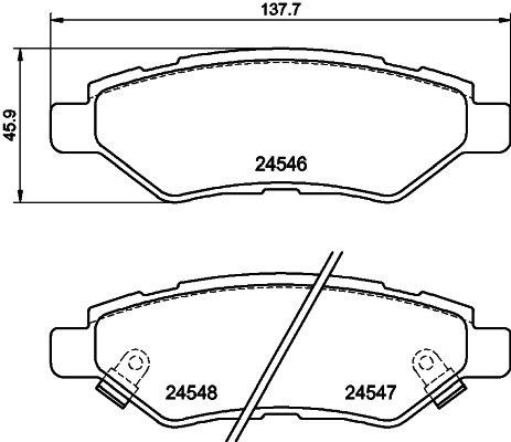 Remblokset Mintex MDB2898