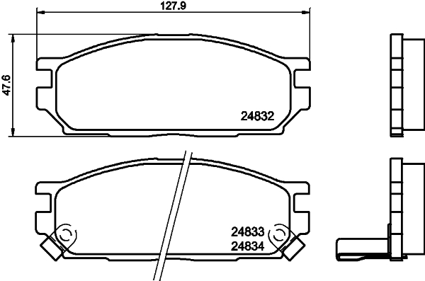 Remblokset Mintex MDB1848