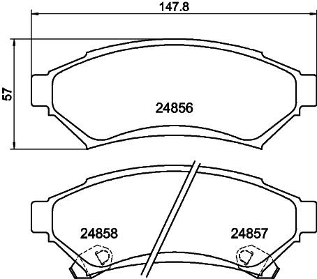 Remblokset Mintex MDB2554