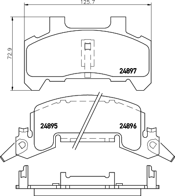 Remblokset Mintex MDB1598