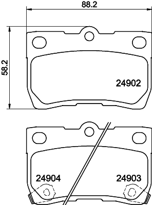 Remblokset Mintex MDB3051