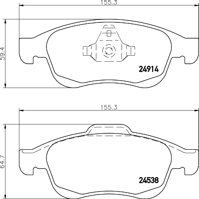 Remblokset Mintex MDB3043