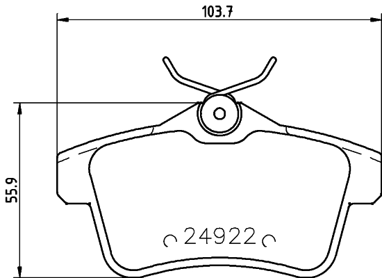 Remblokset Mintex MDB3023