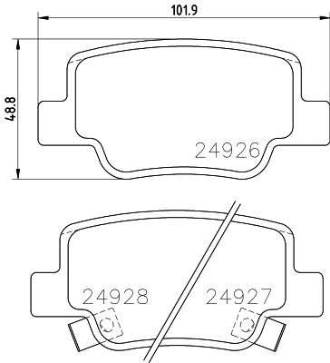 Remblokset Mintex MDB3054