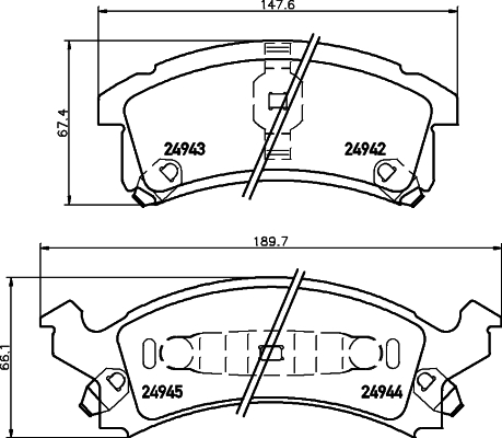 Remblokset Mintex MDB2398