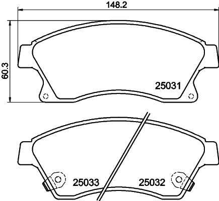 Remblokset Mintex MDB3088