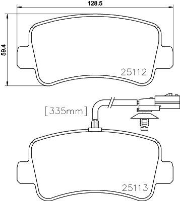 Remblokset Mintex MDB3094