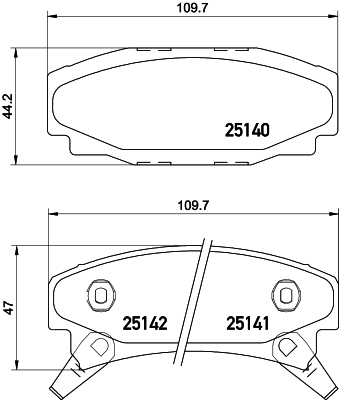 Remblokset Mintex MDB1777