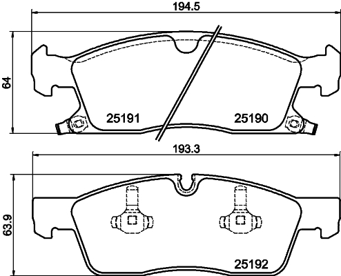 Remblokset Mintex MDB3154