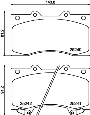 Remblokset Mintex MDB3144