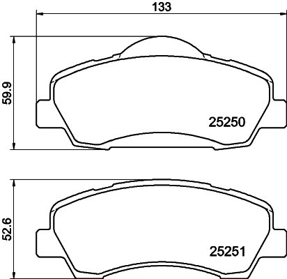 Remblokset Mintex MDB3345