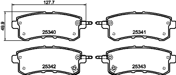 Remblokset Mintex MDB3145