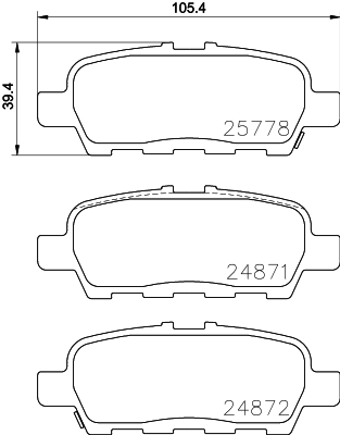 Remblokset Mintex MDB3396