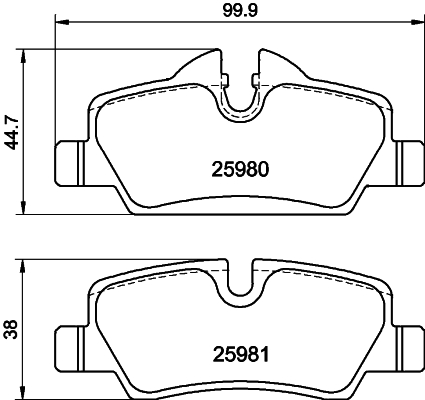 Remblokset Mintex MDB3438