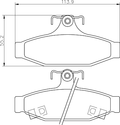 Remblokset Mintex MDB2343