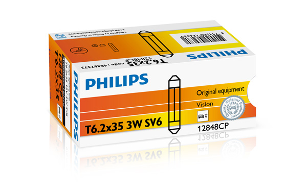 Gloeilamp, interieurverlichting Philips 12848CP