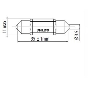 Philips Gloeilamp, deur licht 11854CU31B1
