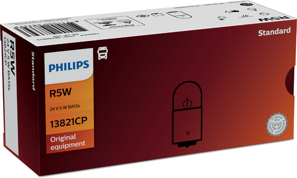 Gloeilamp, parkeer- / begrenzingslicht Philips 13821CP